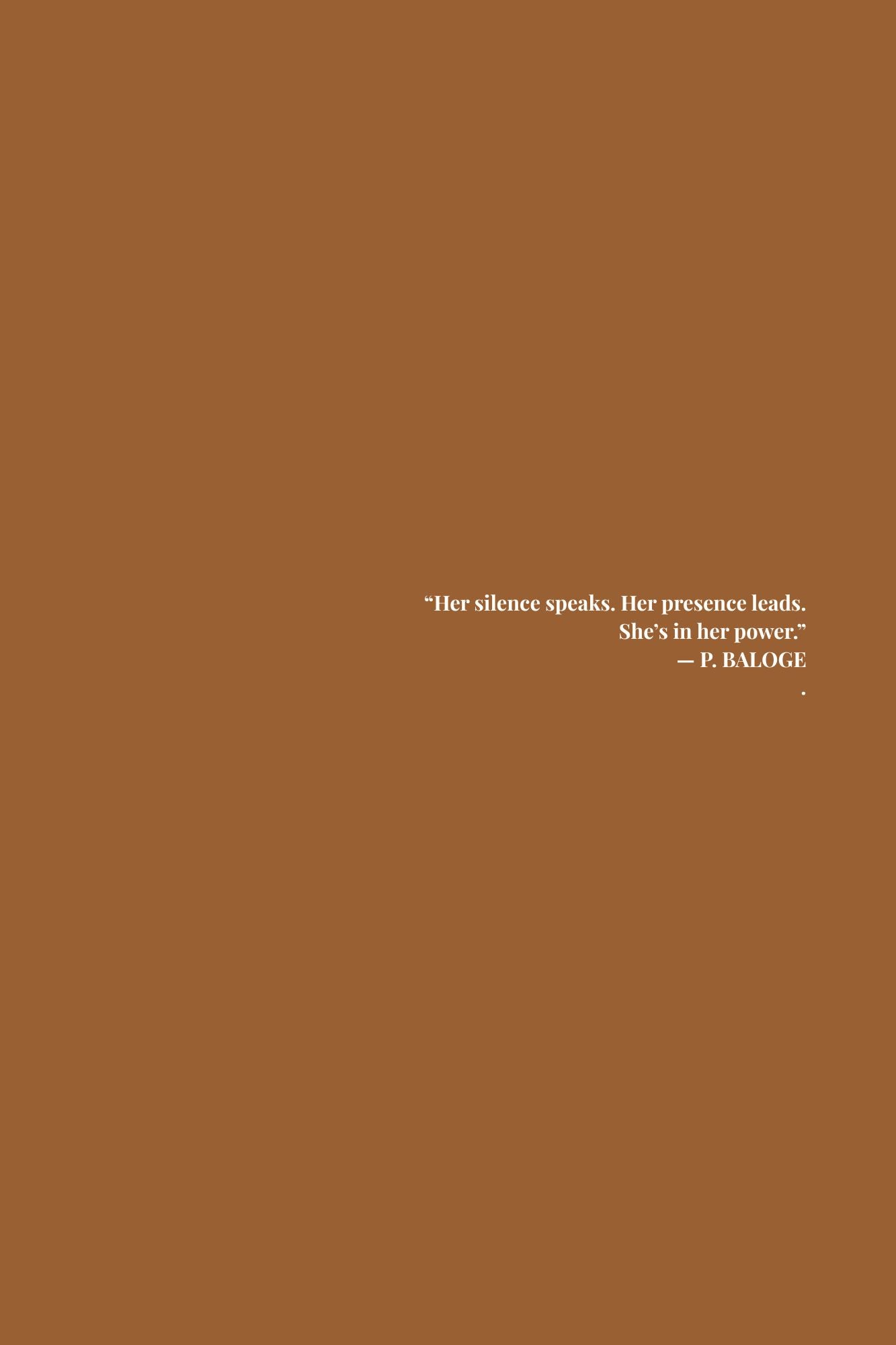 Back cover of “She Moves Different: In Her Power” — a guide to quiet authority, self-respect, and becoming immovable in your truth.