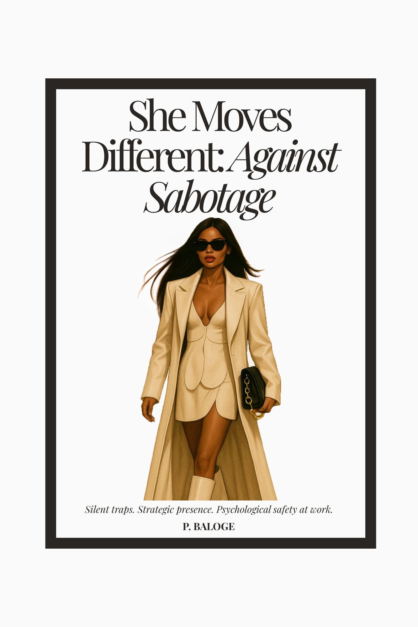 Cover of “She Moves Different: Against Sabotage” — print book for women navigating high-pressure workspaces
